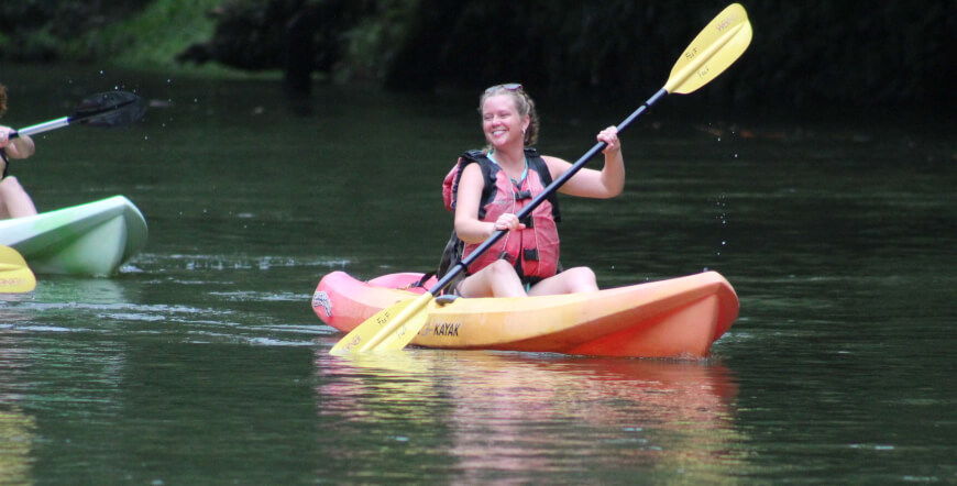 KAYAKING AT PUERTO VIEJO RIVER